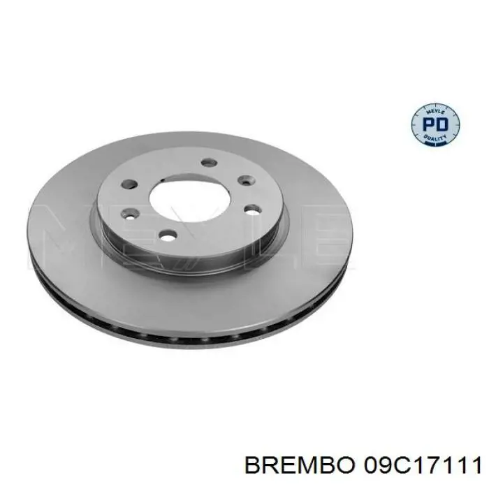 09C17111 Brembo диск гальмівний передній