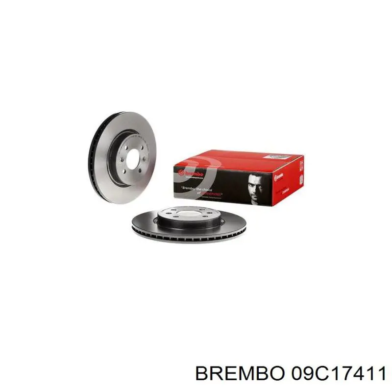 09C17411 Brembo диск гальмівний передній