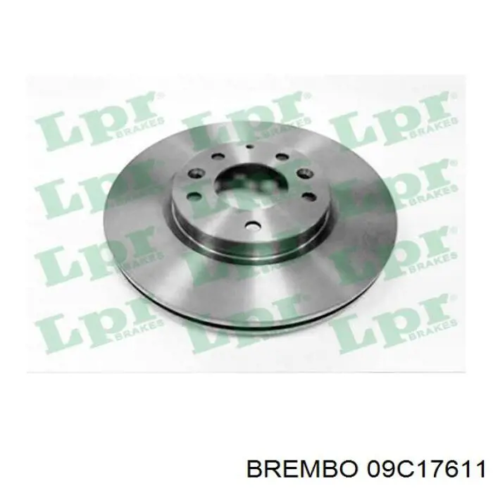 Диск гальмівний передній Brembo 09C17611