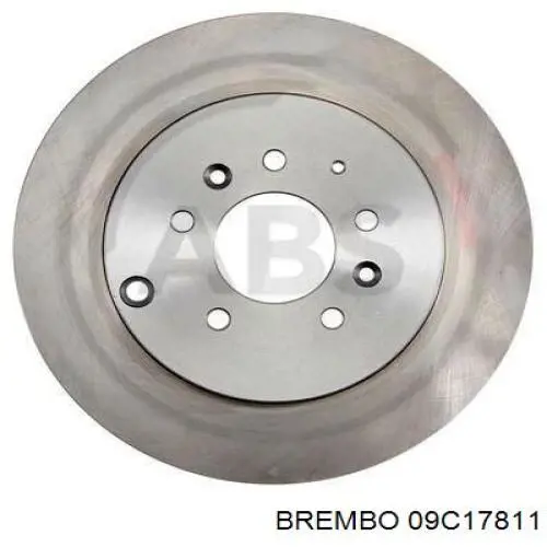 Диск гальмівний задній Brembo 09C17811