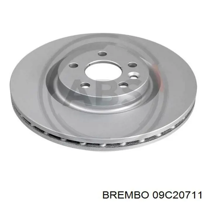 Диск гальмівний передній Brembo 09C20711