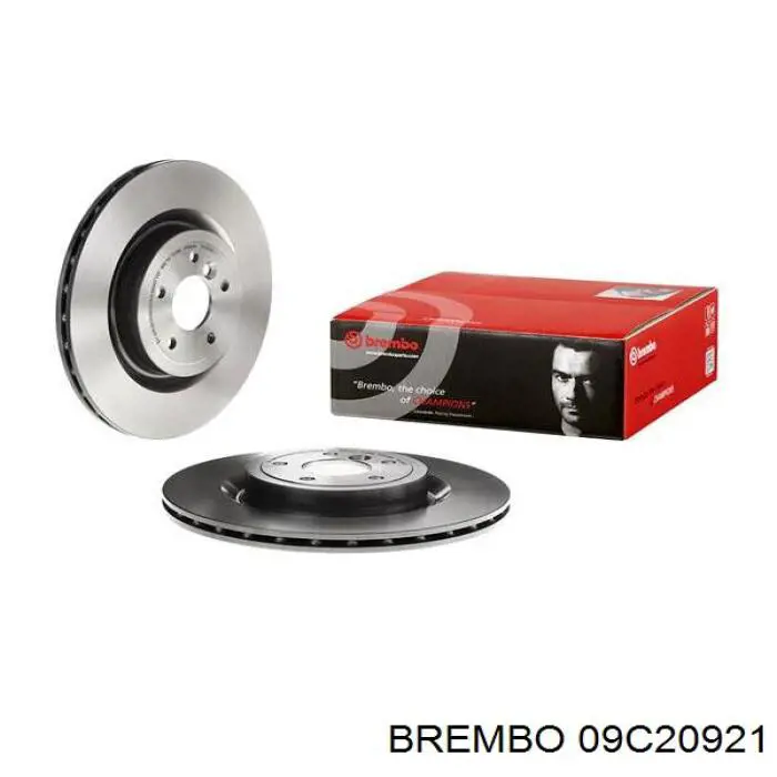 09C20921 Brembo диск гальмівний задній