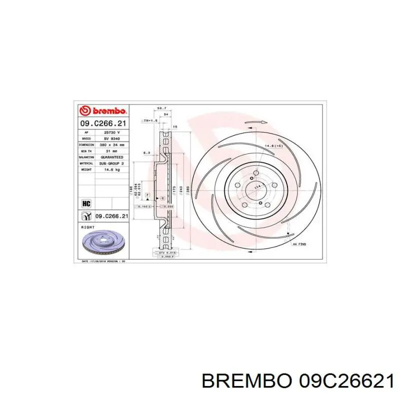 Диск переднього гальма Toyota 435120W100 ціна, від 149.17 USD