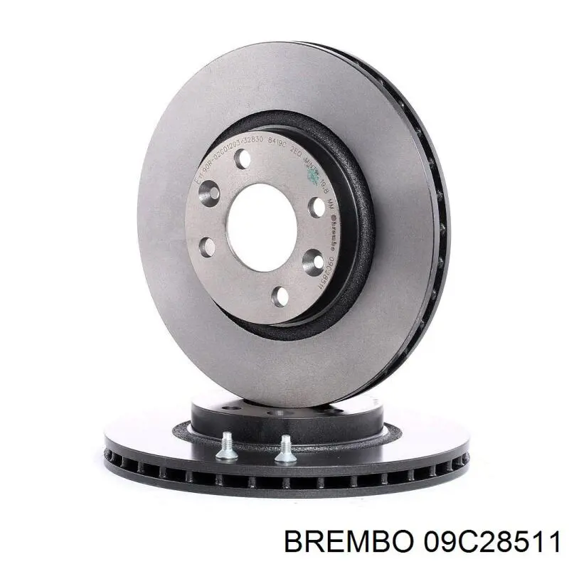Диск переднього гальма Brembo 09C28511 ціна, від 47.42 USD