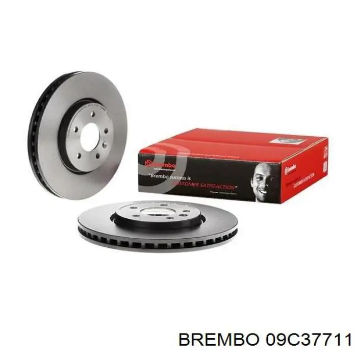 Диск гальмівний передній 09C37711 Brembo