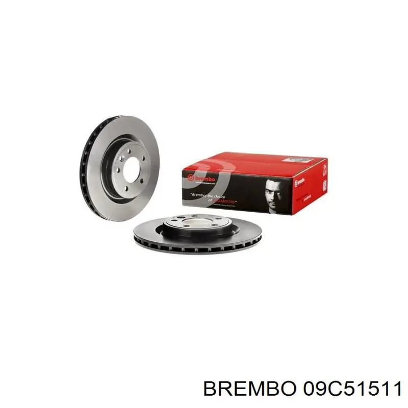 Диск гальмівний задній Brembo 09C51511