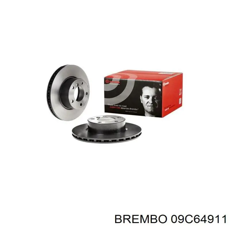 Диск гальмівний передній 09C64911 Brembo