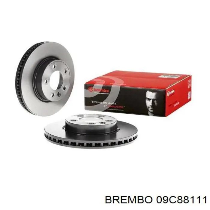 Диск гальмівний передній 09C88111 Brembo