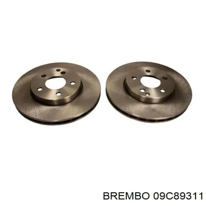 Диск гальмівний передній Brembo 09C89311
