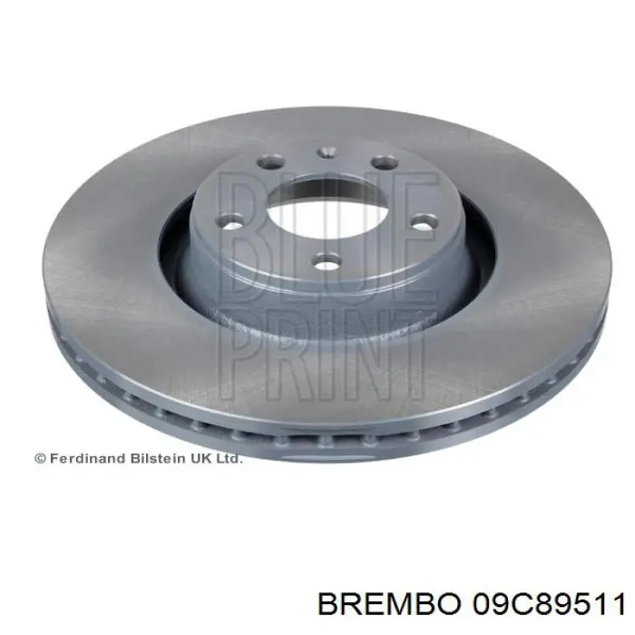 09C89511 Brembo диск гальмівний передній