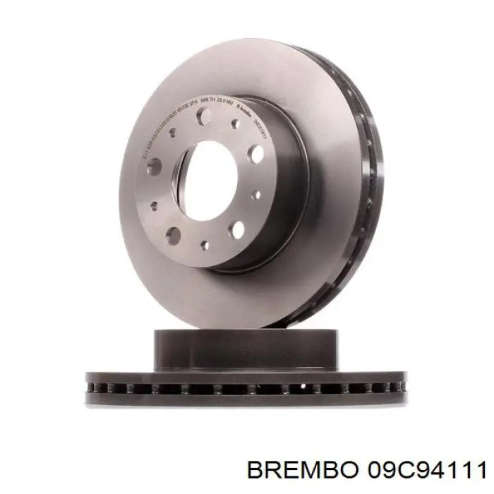 Купити 09C94111 Brembo Диск заднього гальма
