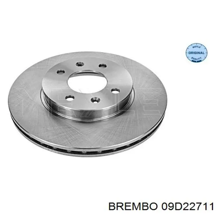 09D22711 Brembo диск гальмівний передній