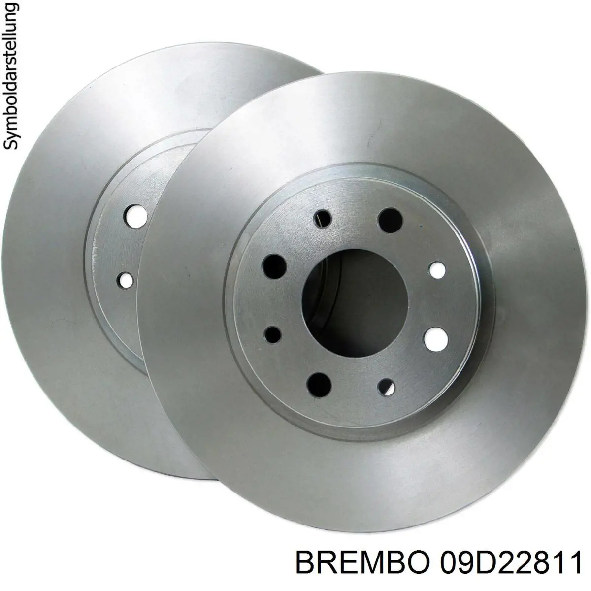 Диск гальмівний передній Brembo 09D22811