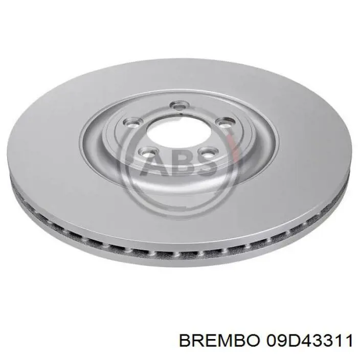 Диск гальмівний передній Brembo 09D43311