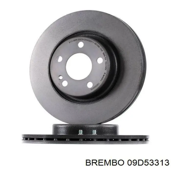 Купити 09D53313 Brembo Диск заднього гальма