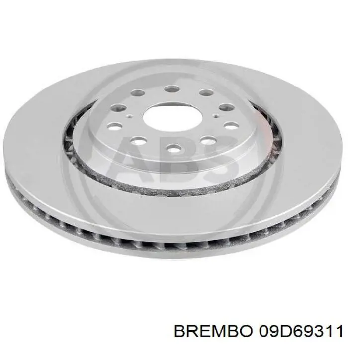 Диск гальмівний передній 09D69311 Brembo