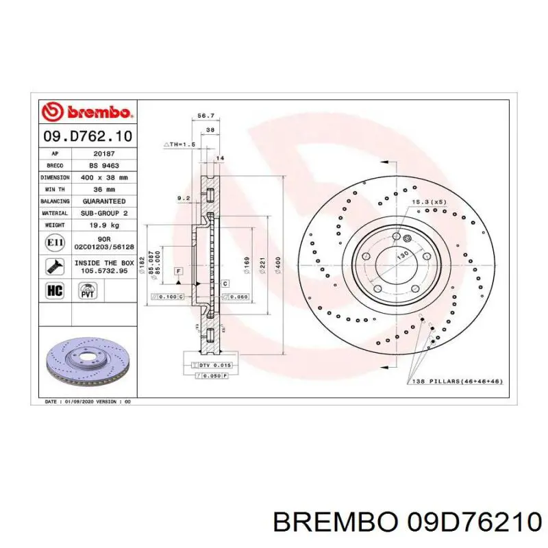  09D76210 Brembo