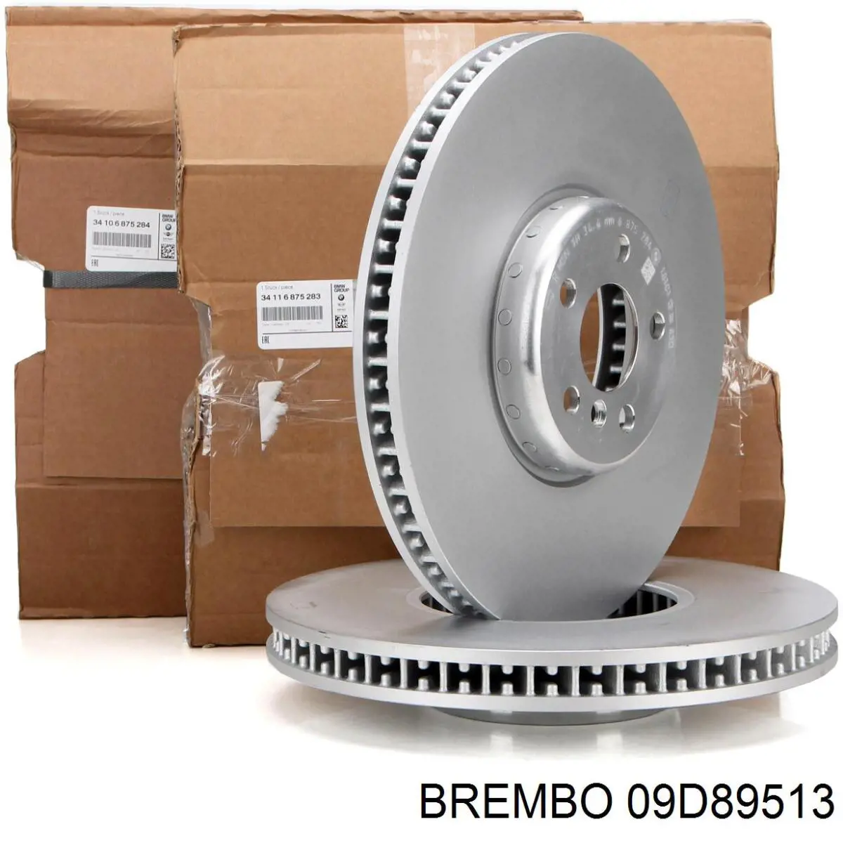 09D89513 Brembo диск гальмівний задній