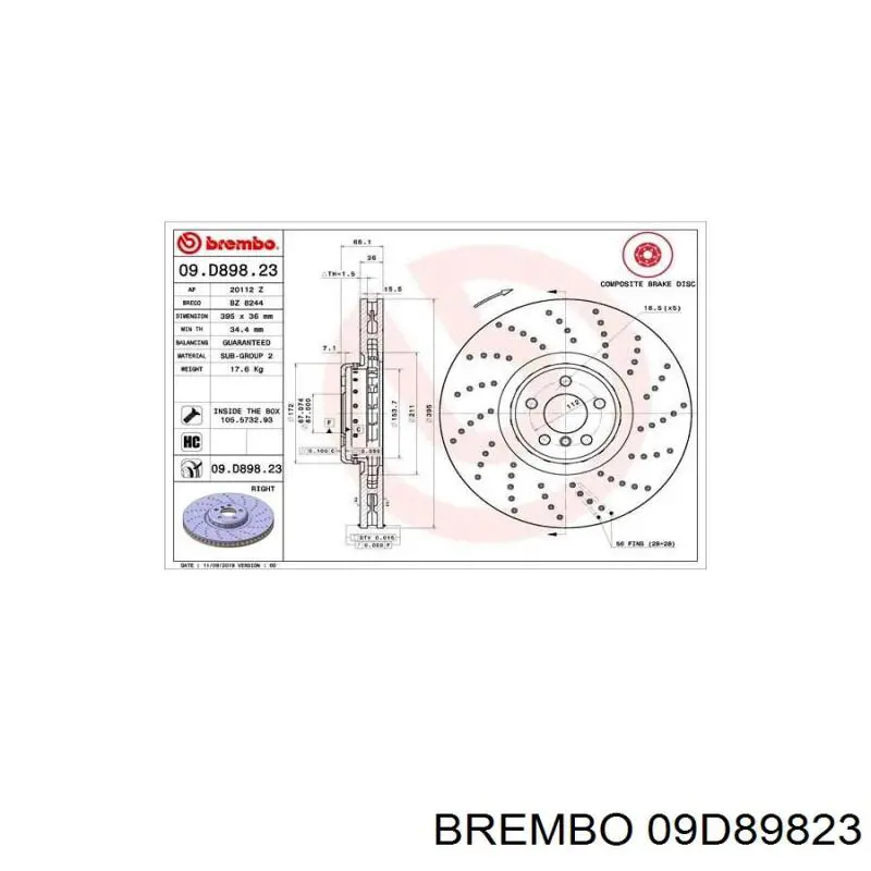 Диск переднього гальма Bosch 0986479F55 ціна, від 294.69 USD
