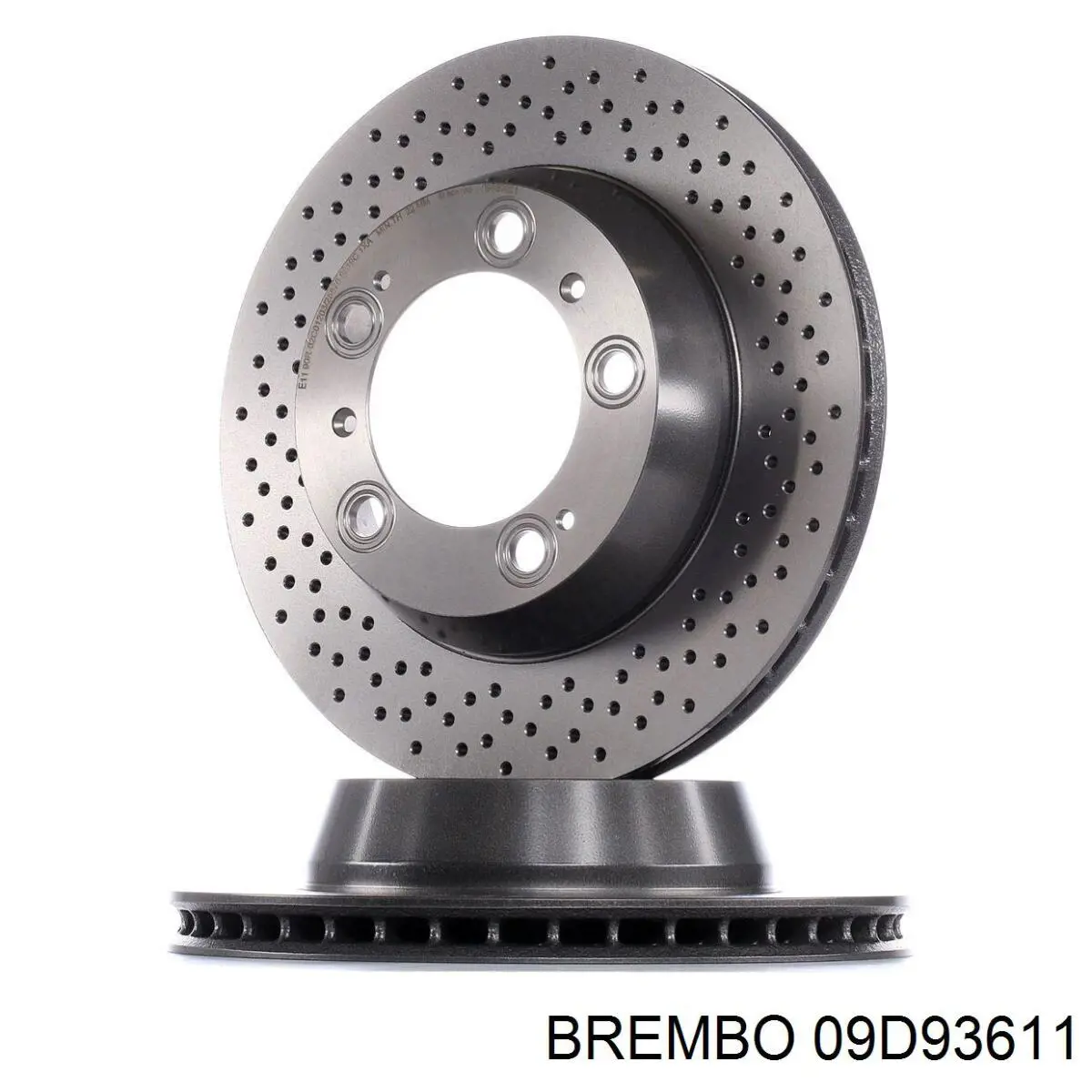 Диск переднього гальма Brembo 09D93611 ціна, від 123.22 USD