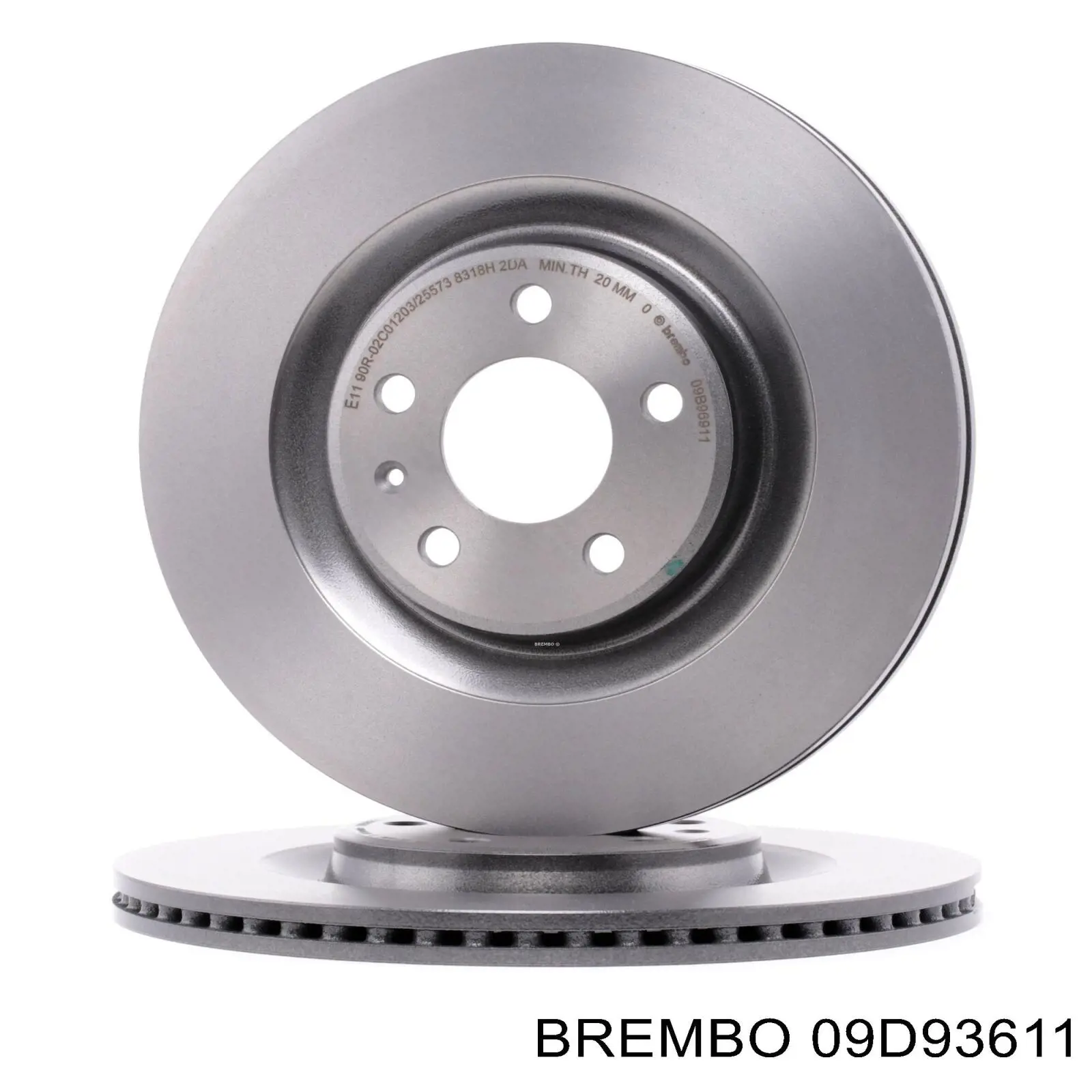 Гальмівні диски передні 09D93611 Brembo