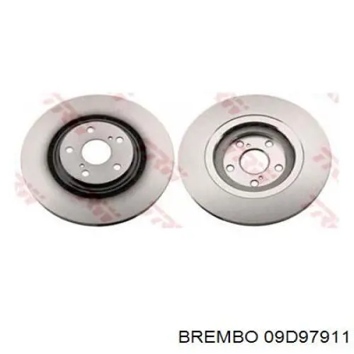 Купити 09D97911 Brembo Ротор гальмівний