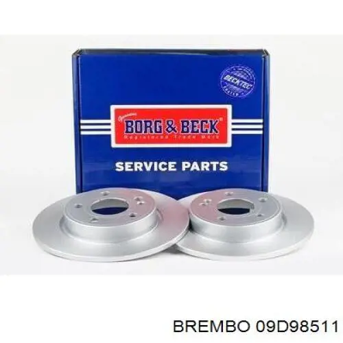 Купити 09D98511 Brembo Ротор гальмівний