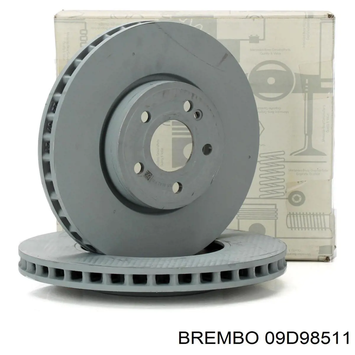 Диск гальмівний передній 09D98511 Brembo