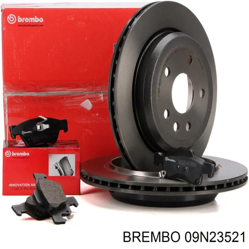 Купити 09N23521 Brembo Диск заднього гальма