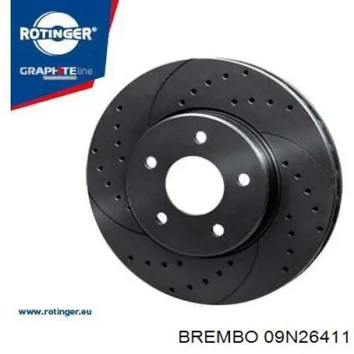 Купити 09N26411 Brembo Ротор гальмівний