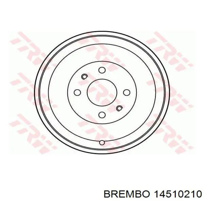 Купити 14510210 Brembo Барабан гальмівний задній