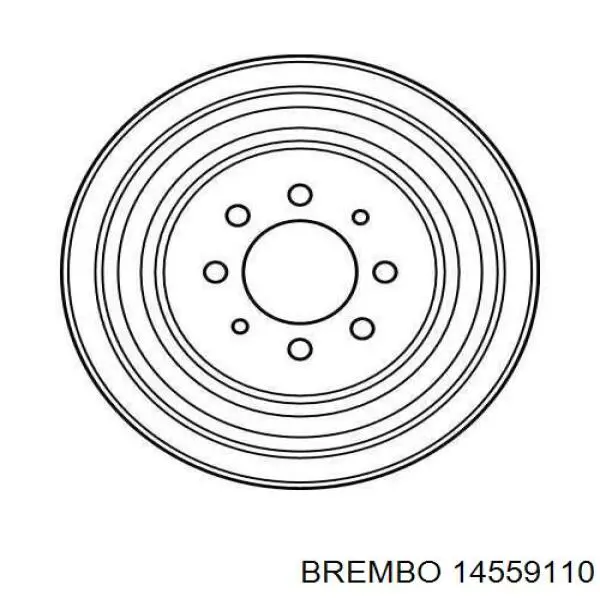 Купити 14559110 Brembo Барабан гальмівний задній