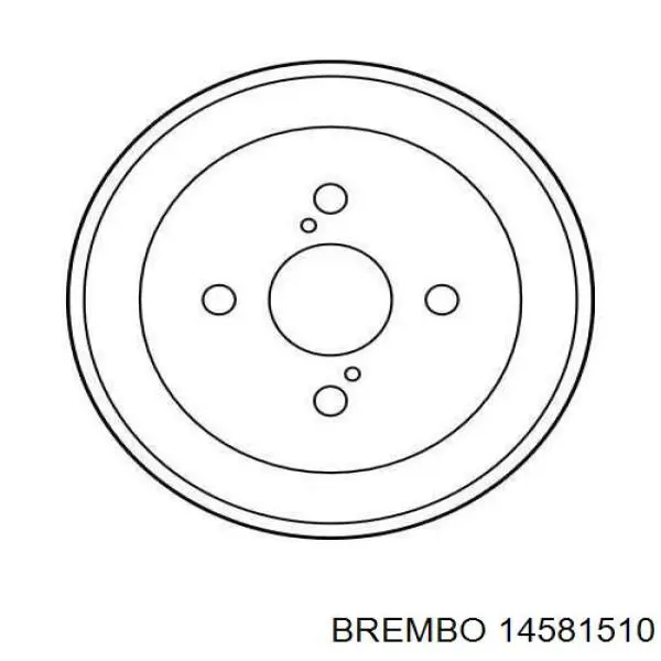 Барабан гальмівний задній Brembo 14581510 ціна, від 31.16 USD