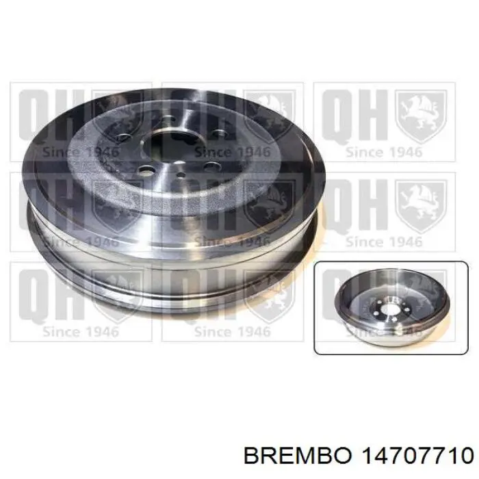 Купити 14707710 Brembo Барабан гальмівний задній