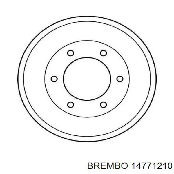 Купити 14771210 Brembo Барабан гальмівний задній