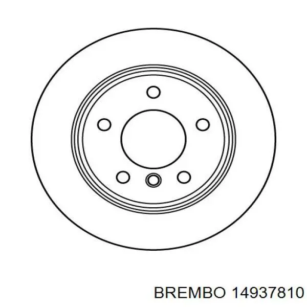 Барабан гальмівний задній Brembo 14937810