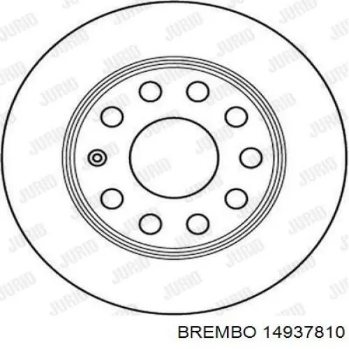 14937810 Brembo Барабан гальмівний задній