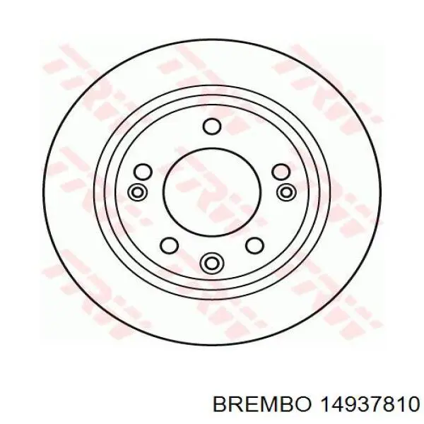 Купити 14937810 Brembo Барабан гальмівний задній
