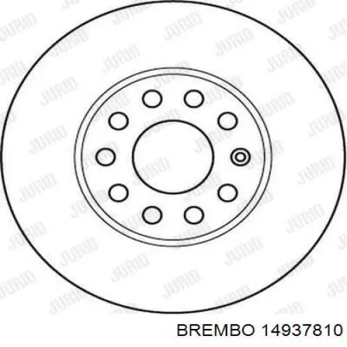 Купити 14937810 Brembo Барабан гальмівний задній