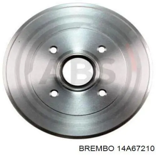 Барабан гальмівний задній Brembo 14A67210 ціна, від 51.24 USD