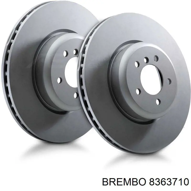8363710 Brembo диск гальмівний передній