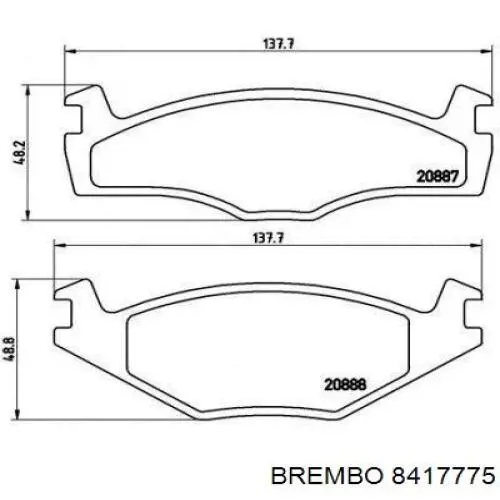 Гальмівні диски передні 8417775 Brembo