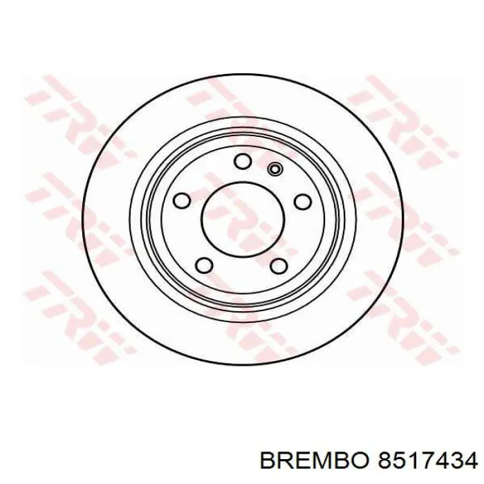 8517434 Brembo Дискові гальма