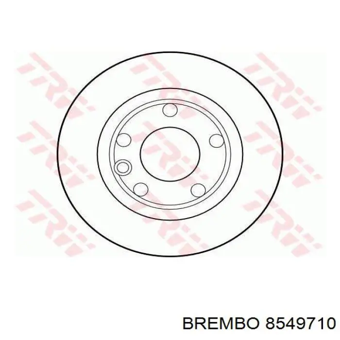 Купити 8549710 Brembo Ротор гальмівний