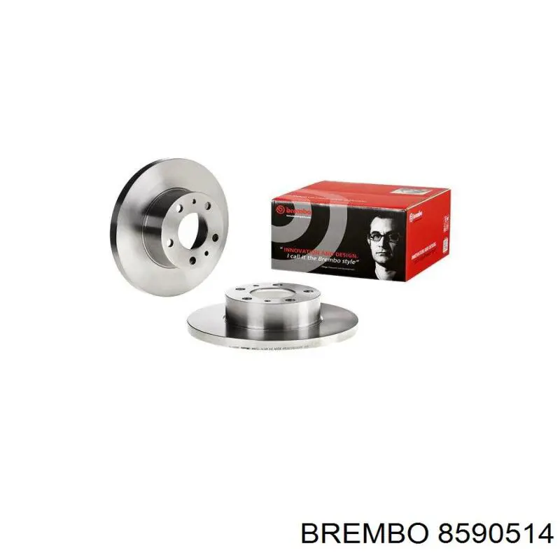 8590514 Brembo диск гальмівний передній