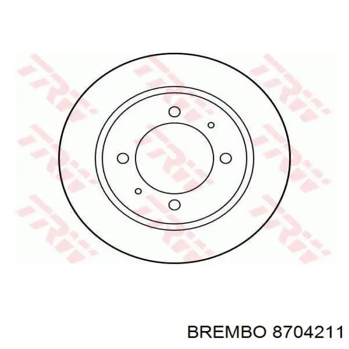 Задні дискові гальма Brembo 8704211 ціна, від 28.86 USD