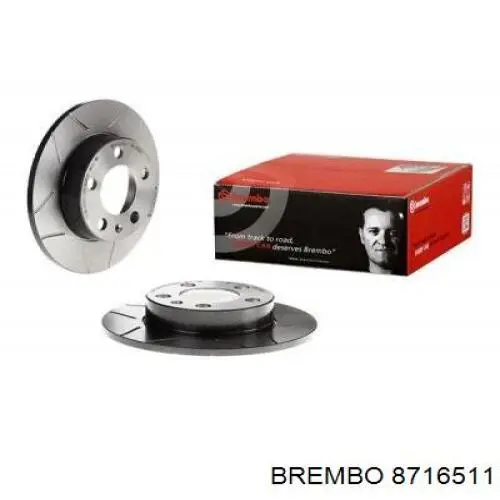 8716511 Brembo диск гальмівний задній