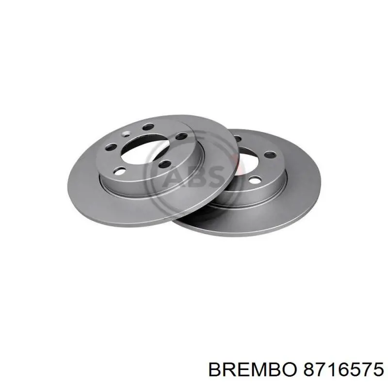 8716575 Brembo диск гальмівний задній