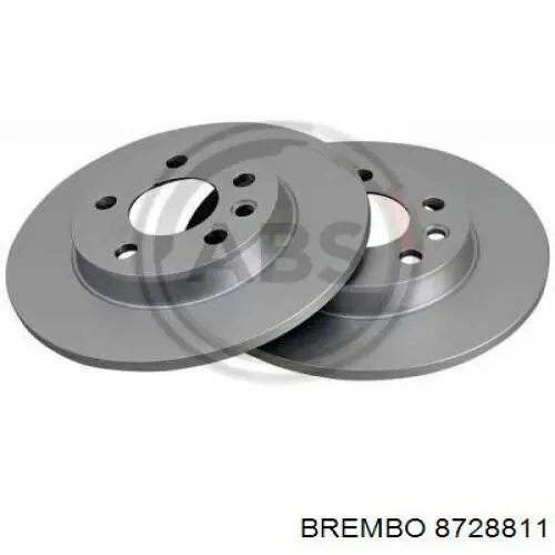 Диск гальмівний задній Brembo 8728811