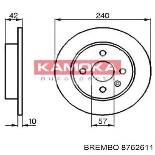 Гальмівні диски 8762611 Brembo